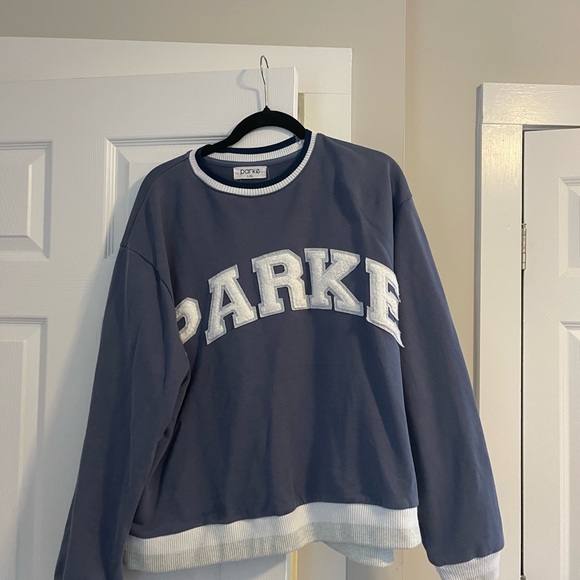 Parke Navy Blue Women's Crewneck Sweater